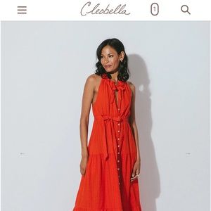 Cleobella Simone Dress in Cherry